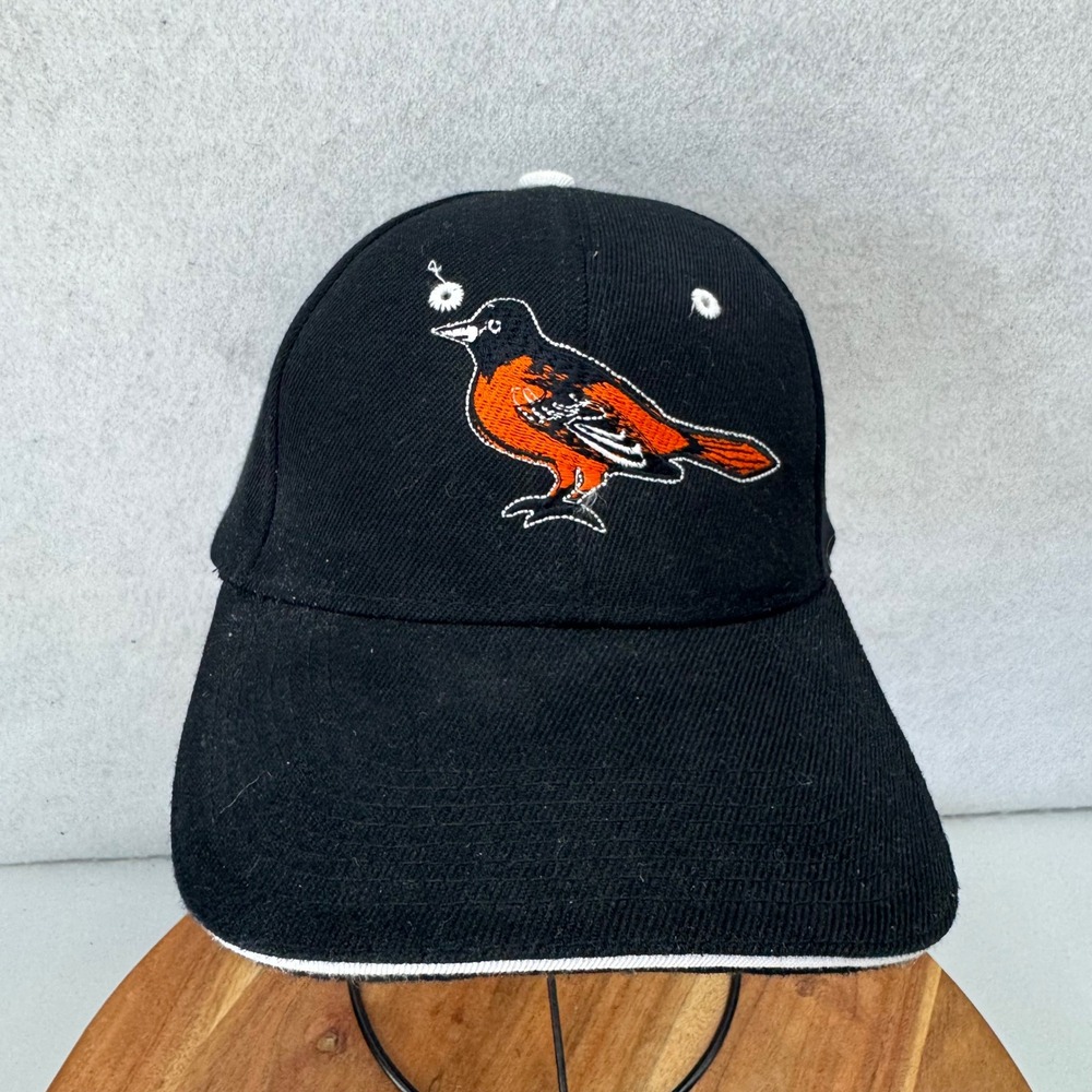 Baltimore Orioles Baseball Cap‎ Black Embroidered Logo One Size Adjustable